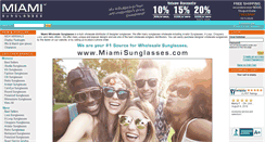 Desktop Screenshot of miamiwholesalesunglasses.com